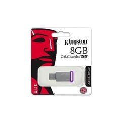 Kingston - 8GB USB 3.0 DataTraveler - 50 DT50/8GB (Metal/Purple)