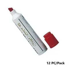 قلم ثابت، روكو 450، راس مشطوف، 4-8مم، احمر، 12 حبة/ علبة