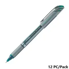 Pen, Pentel, BL27-DH, 0.7mm, Energel, Capped,Green, 12 Pcs/Pack