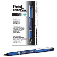 Pen, Pentel, BLN25-AH, 0.5mm, Energel, Capped, Black, 12 Pcs/Pack