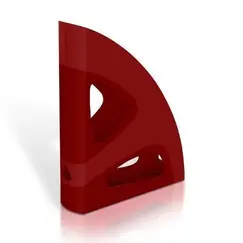 ادوات تنظيم التخزين، ماس، رفوف لمجلات والاوراق ، قسم واحد، بلاستيك، عودي