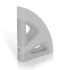 ادوات تنظيم التخزين، ماس، رفوف لمجلات والاوراق ، قسم واحد، بلاستيك، رصاصي