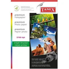 ورق ملون، 180 جم، أ4 (25 ورقة)، ورق طباعة صور لامع انك جت ، ابيض