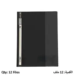 Report Cover SIMBA with Clear Front Report Cover Black 12 PC/Pack