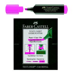 Highlighter Marker, Faber-Castell, 1 - 5 mm, Chisel Tip, Pink, 10 PC/Box