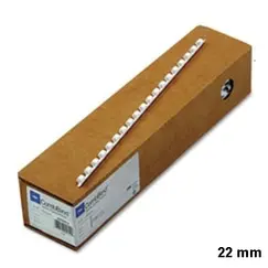 Spiral Binding Comb 22 mm Plastic White