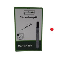 Permanent Marker, ROCO, 350 Round Tip, 1.5-3mm, Red, 12 PC/Pack