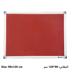 Boards, SIMBA, Bulletin Board, (90x120cm), Fabric, Wall mounted, Red