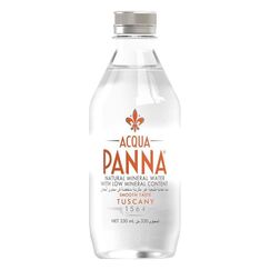 مياه أكوا بانا المعدنية الطبيعية زجاجات PET سعة 330 مل (عبوة 24 زجاجة)