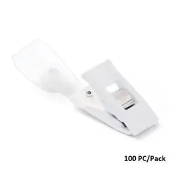 Badges & Holders, MAS, Plastic Badge Clips with PVC straps,100 PC/Pack