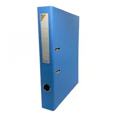 Box File, MINTRA, Lever Arch File, 2-Ring Binder, Plastic, 50mm, A4, Light Blue