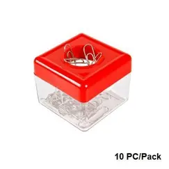 مشابك، علبة دبابيس مغناطيس فارغة، بلاستيك‎/‎ مغناطيس‎، ألوان متنوعة، 10 حبة /علبة