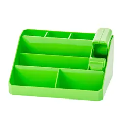 حامل ومنظم أدوات مكتبية مع قطاعة شطرطون مترو اخضر