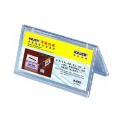 Desk Organizer, KEJEA, A Shape Card Stand K-032, (72 x 150 mm),  Plastic, Clear