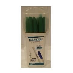 Pen, HAUSER, Ball Pen, GLISS, 0.7mm, Green, 30 PC/Pack