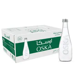 مياه اوسكا عادية 330 مل زجاج (1 كرتون × 24 عبوة)