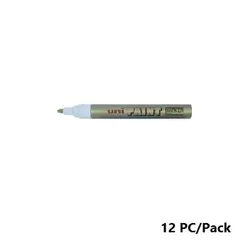 Paint Marker, Uni-Ball, PX-20, Round Tip,2.2 - 2.8mm, Gold, 12 PC/Pack