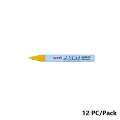 Paint Marker, Uni-Ball, PX-20, Round Tip,2.2 - 2.8mm, Yellow, 12 PC/Pack