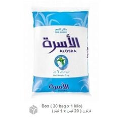 سكر، سكر الأسرة ناعم (20 كيس×1 كيلو) كرتون