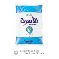 سكر، سكر الأسرة ناعم (20 كيس×1 كيلو) كرتون