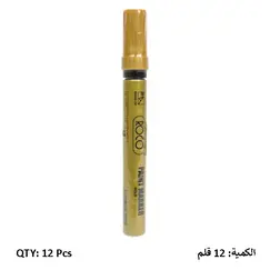 Paint Marker, Roco, 1-3 mm, Round Nip, Gold, 12 PC/Pack
