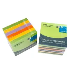 ورق لاصق للملاحظات انفو مقاس (75x 75 مم) 600 ورقة