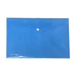 ملف عرض التقارير، سمبا، حافظة اوراق بطقطق، A4، ازرق، 10 حبة/ علبة