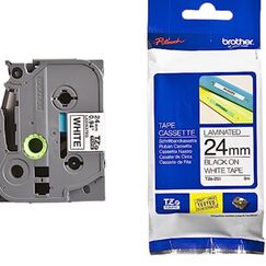 شريط طباعة Brother TZE-251 أسود على أبيض 24 ملم