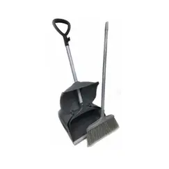 Cleaner,  Dustpan With Lid with Brush, Gray