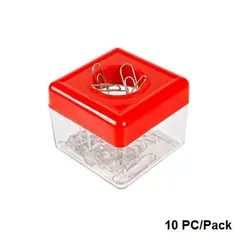 Clip, Clip Dispenser, Magnet/Plastic, Assorted Colors, 10 PC/Pack