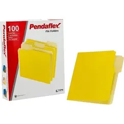 Manila File Folder PENDAFLEX Letter Size Yellow