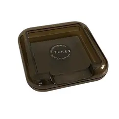حامل ملاحظات مربع TENEX، بلاستيك، لون دخاني، مقاس: 3 × 3 بوصة