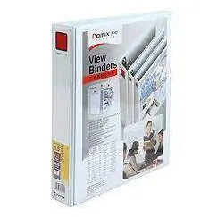 COMIX HD View Binders PVC, A4 Size, 2-D 40mm (1.5"), White Color