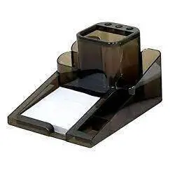 ادوات تنظيم المكتب مع دفتر مذكرات، اللون أسود