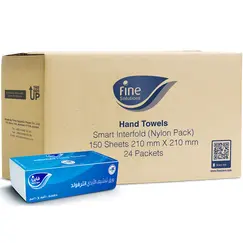 Premium Interfold Hand Towels FINE (150 Sheets x 24 Packets)