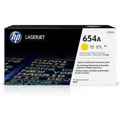 خرطوشة طابعة HP 654A أصفر ليزر جيت أصلي (CF332A)