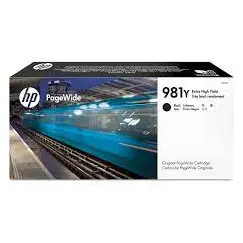 خرطوشة HP 981Y اسود اصلي عالي الانتاجية اضافي PageWide (L0R16A)