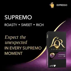 L'OR كبسولات إسبرسو سوبريمو (10 × 10)