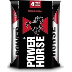 مشروب الطاقة باور هورس زيرو شوجر - 4 علب × 250 مل