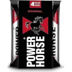 مشروب الطاقة باور هورس زيرو شوجر - 4 علب × 250 مل