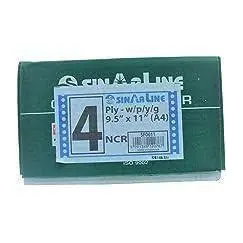 Computer Paper Size: 9.5" x 11", 4-Ply Plain (White X4) - NCR (500 Sheets/Box)