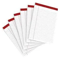 Sinarline Notebook Legal Pad White A4 Size 21 x 29.7 cm, 40 Sheets/Pad (10 pieces)