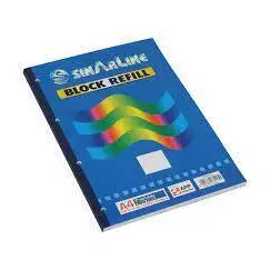 Sinarline Notebook Record Forte (Refill Pad) 4-Holes, A4 Size 29.7 x 21 cm, 70 Sheets/10 Pads