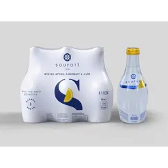 مياه طبيعية بالليمون سوروتي  زجاج غازية 250 مل (1 ربطة × 12 عبوة)