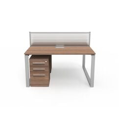 Workstation 2-Person - Brown 140cm