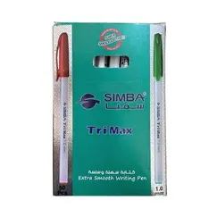 Pen, SIMBA, Ballpoint, Triangle Shape, 1 mm, Black, 50 PC/Pack