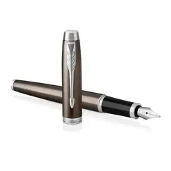 PARKER IM Medium Fountain Pen Dark Espresso Chrome Trim