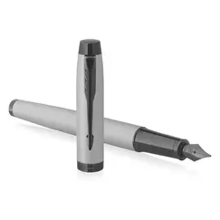 PARKER IM Medium Fountain Pen Matte Grey with Black Trim