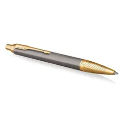 PARKER IM Pioneers Ballpoint Pen Grey Arrow Gold Trim