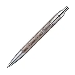 PARKER IM Premium Medium Ballpoint Pen Brown Shadow Chrome Trim